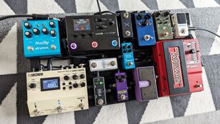 Photo of a pedalboard