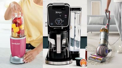 A few of the best Black Friday deals at Target: a NutriBullet blender; a Ninja coffee maker; and a Dyson vacuum.