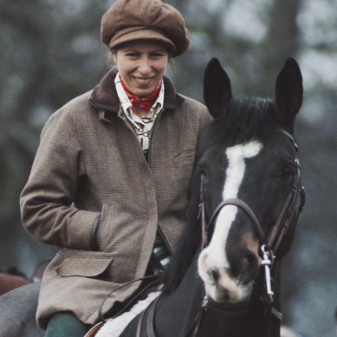 Princess Anne riding ponies and horses