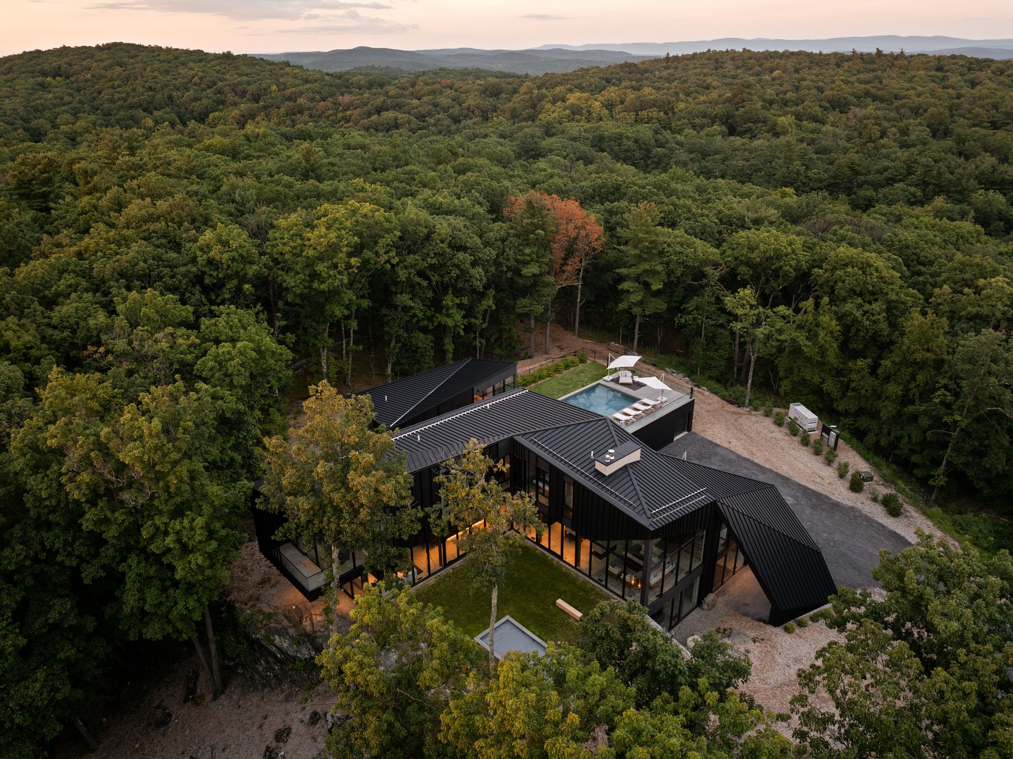 Drone's eye view of Sylvan Rock