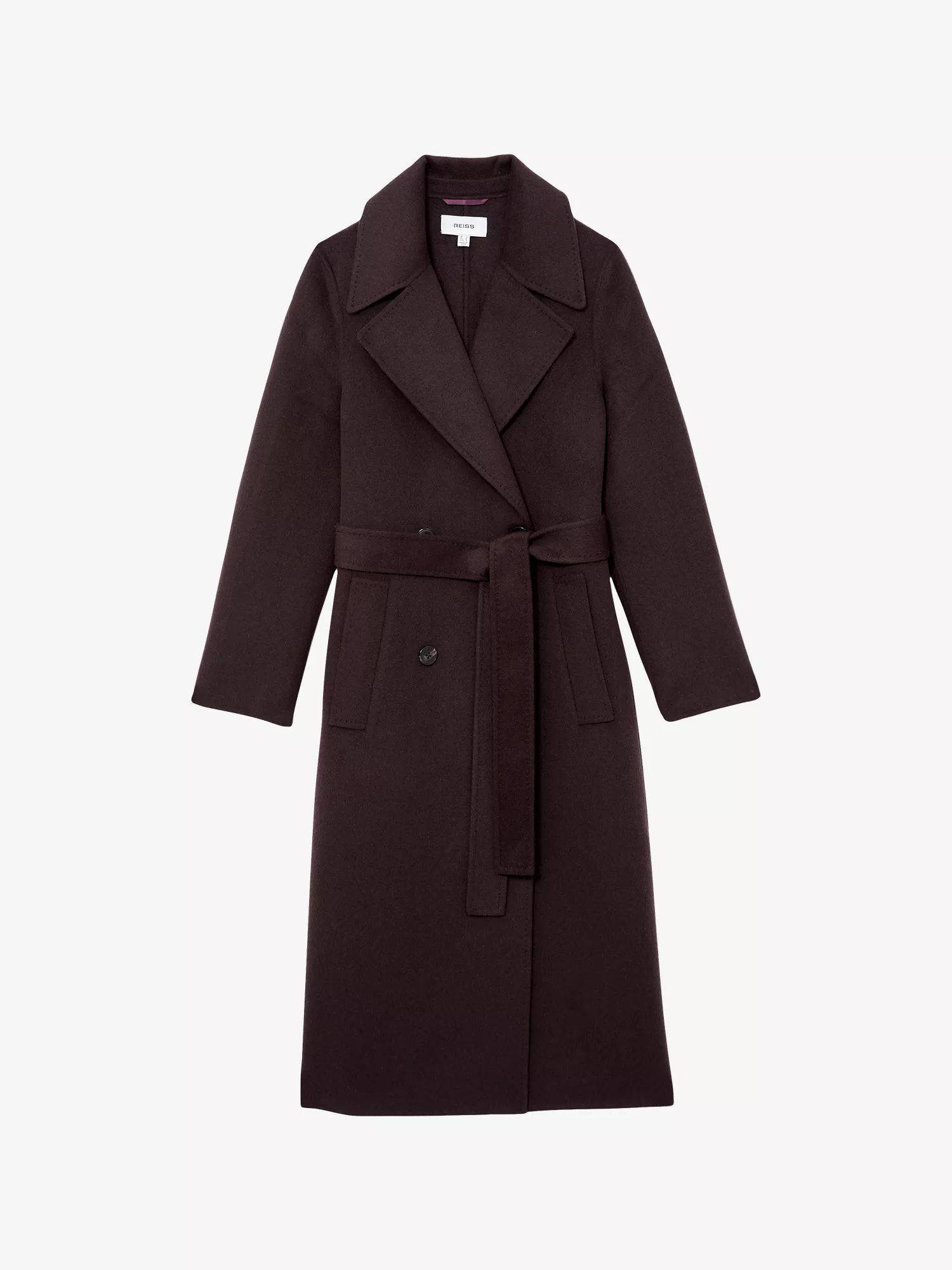REISS, Rene Double-Breasted Wool-Blend Coat