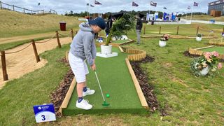 Mini golf at the Aramco Team Series