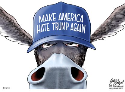 Political Cartoon U.S. Democrats Make America Hate Trump Again Hat