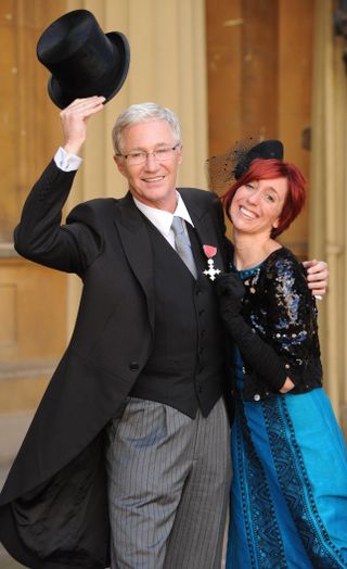 Paul O'Grayd with daughter Sharyn Mousley at Buckingham Palace in 2008