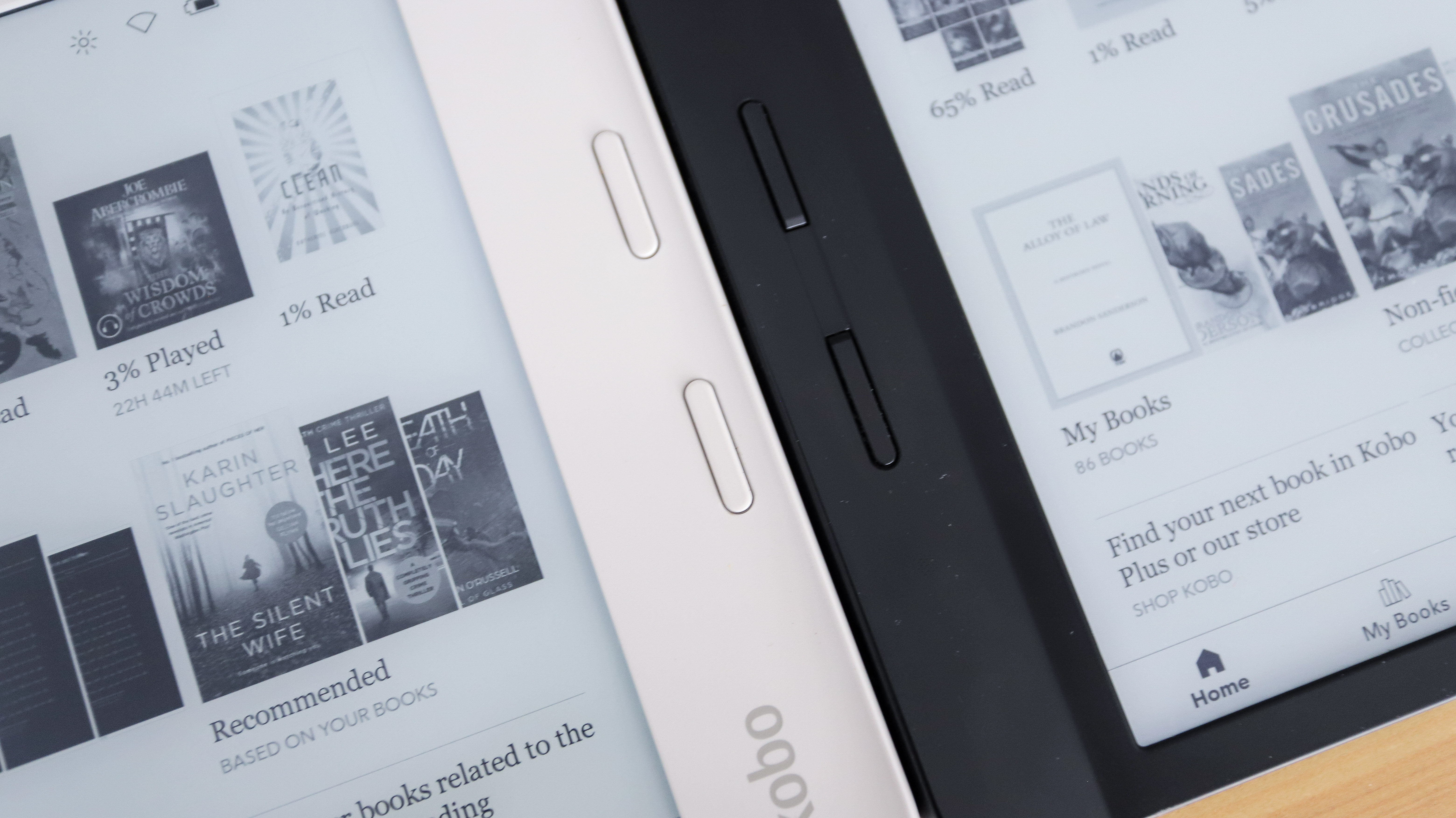Page-turn buttons on the Kobo Libra 2 and Libra H2O