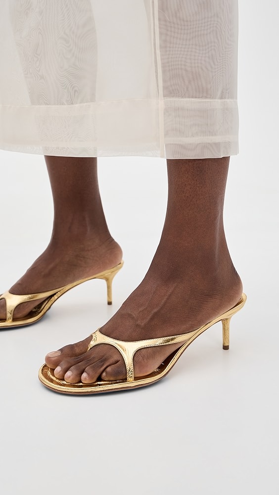 Acne Studios Beverly Kitten Foil Heels