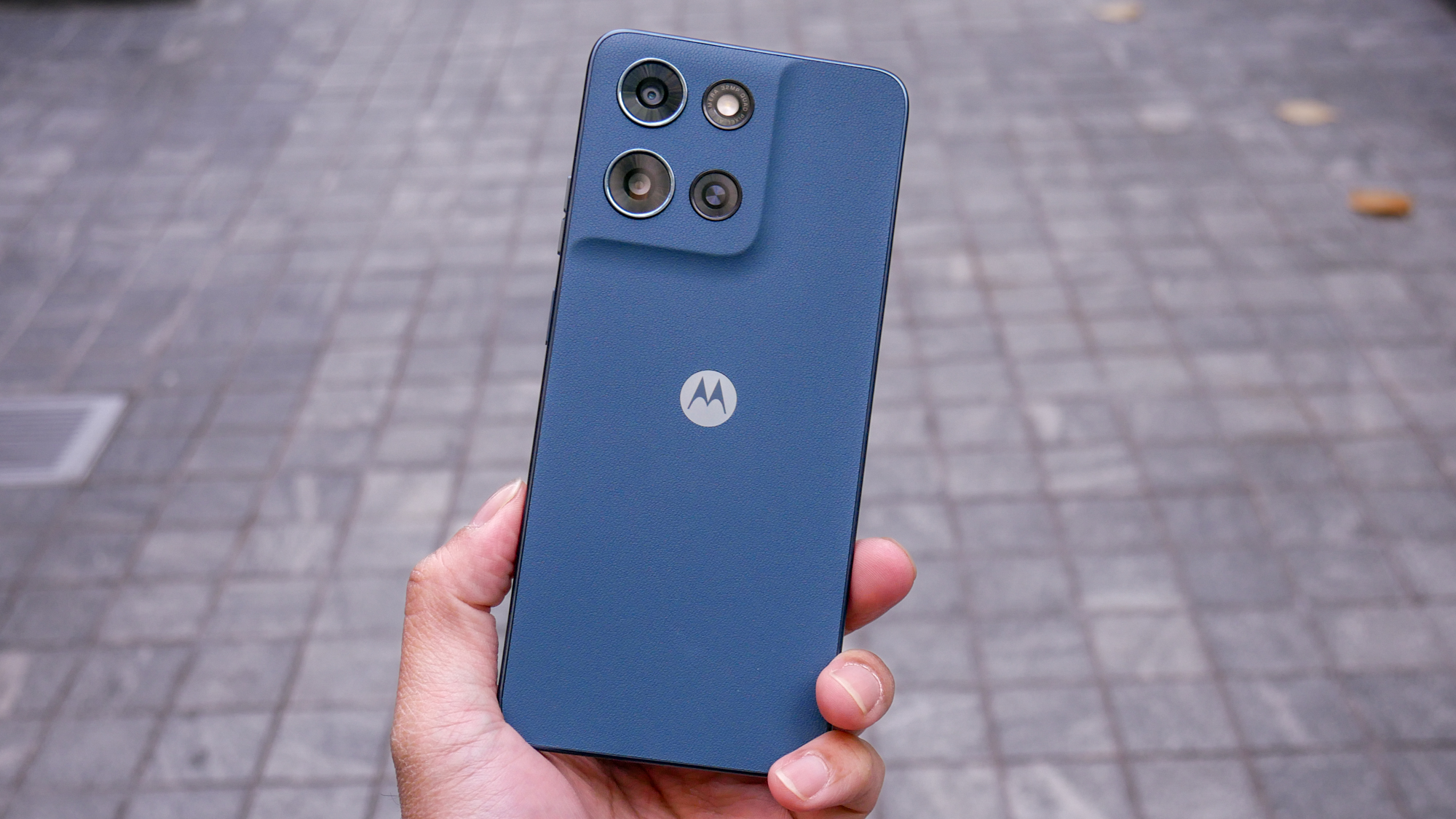 Motorola Moto G Play (2026) held in the hand.