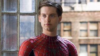 Tobey Maguire as Spider-Man in Spider-Man (2004)