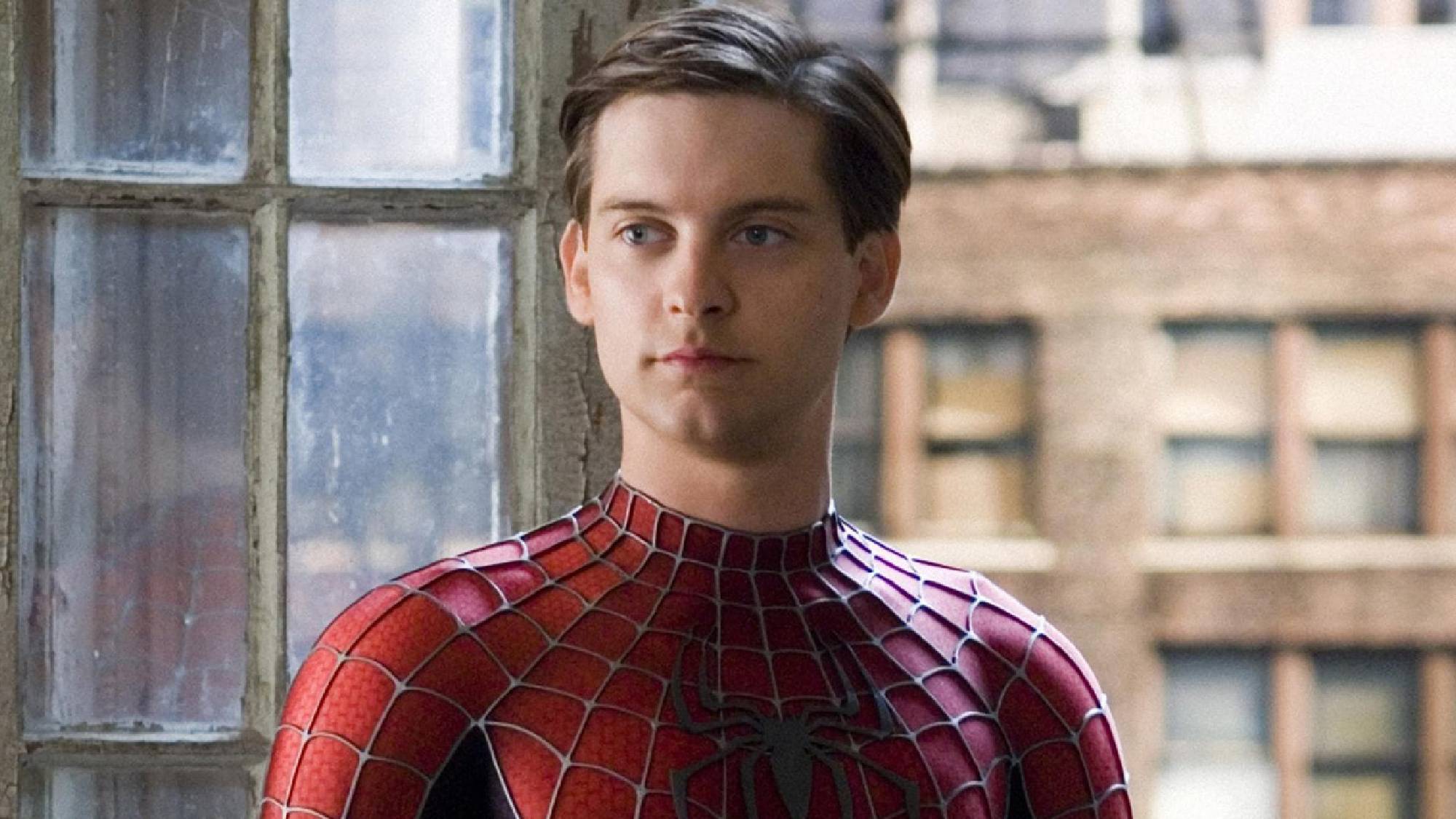 Tobey Maguire as Spider-Man in Spider-Man (2004)