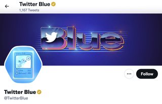 Screenshot of the Twitter Blue profile