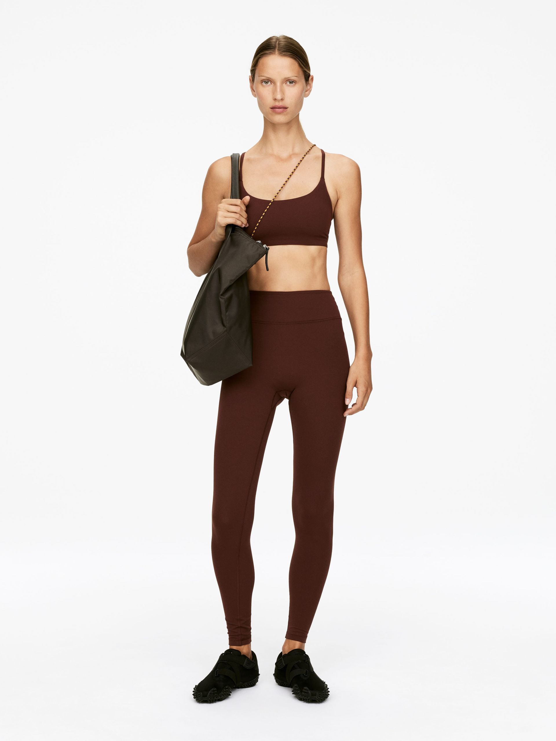 Soft Stretch Leggings – Dark Brown – Women – Arket Gb