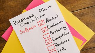 checklist of business tasks