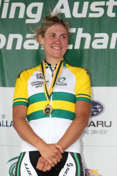 Australian National criterium Champion, Alexis Rhodes (GreenEDGE).