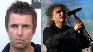 Liam Gallagher and Robert Smith