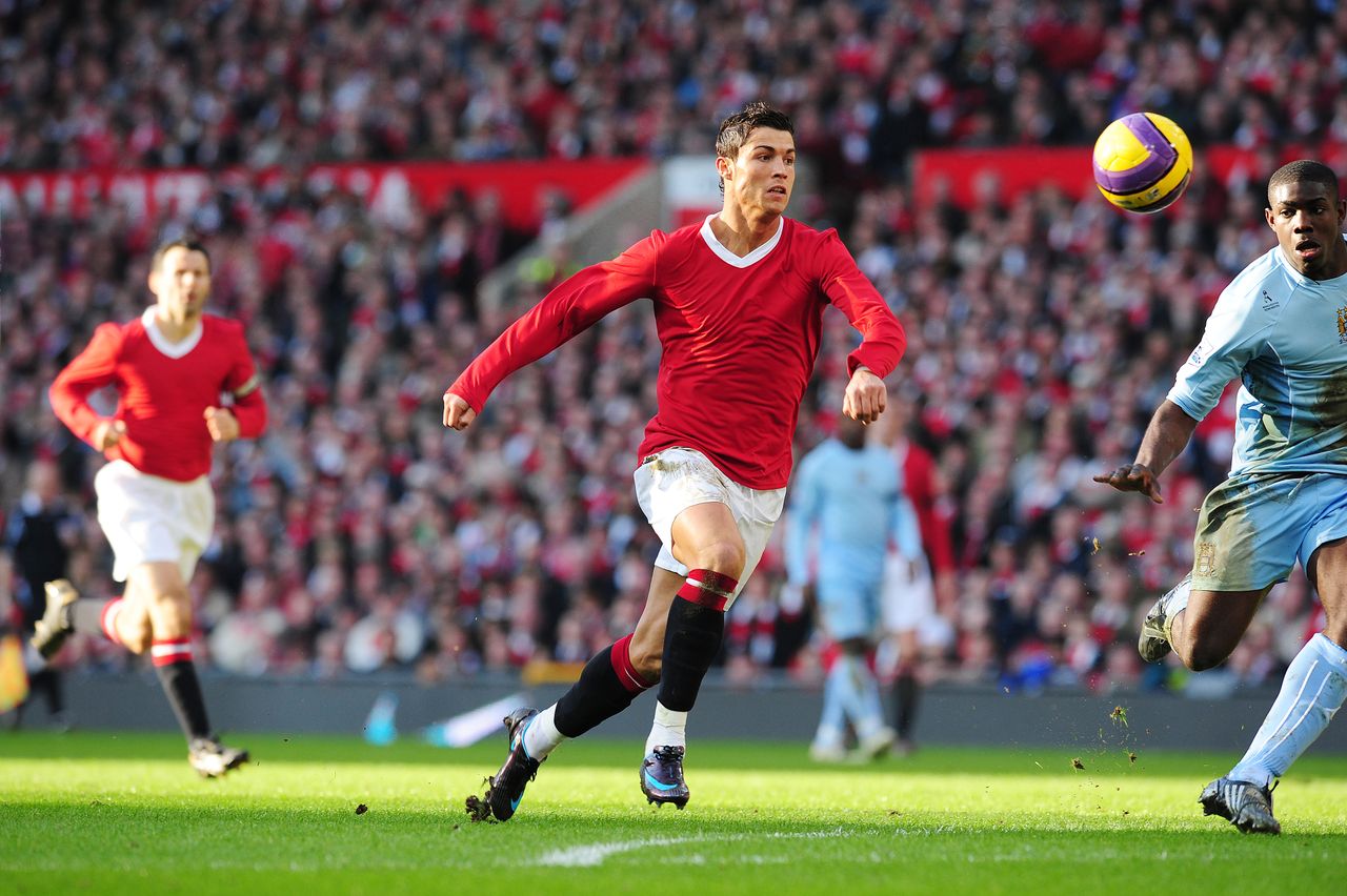 CRISTIANO RONALDO, 2008, OLD TRAFFORD, MANCHESTER