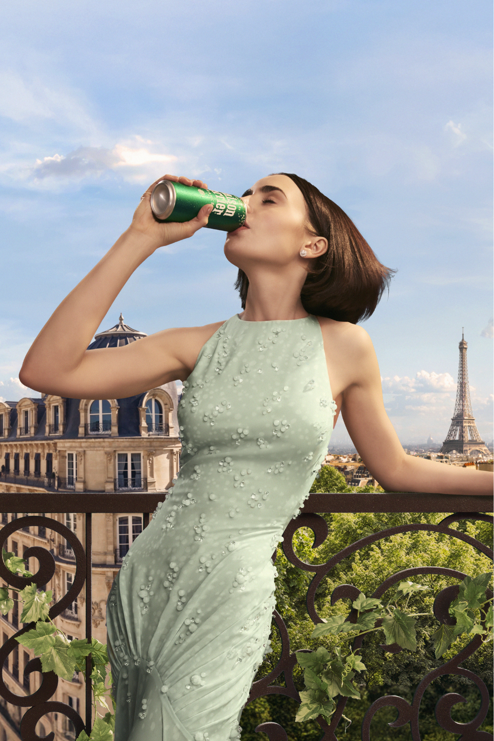 Lily Collins in the Maison Perrier campaign
