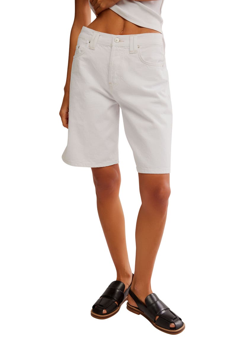 Montana High Waist Denim Walking Shorts