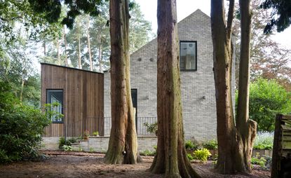 Exterior view of House in woods