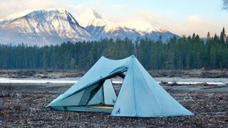 Durston X-Mid Pro 1 tent pitched in the mountains