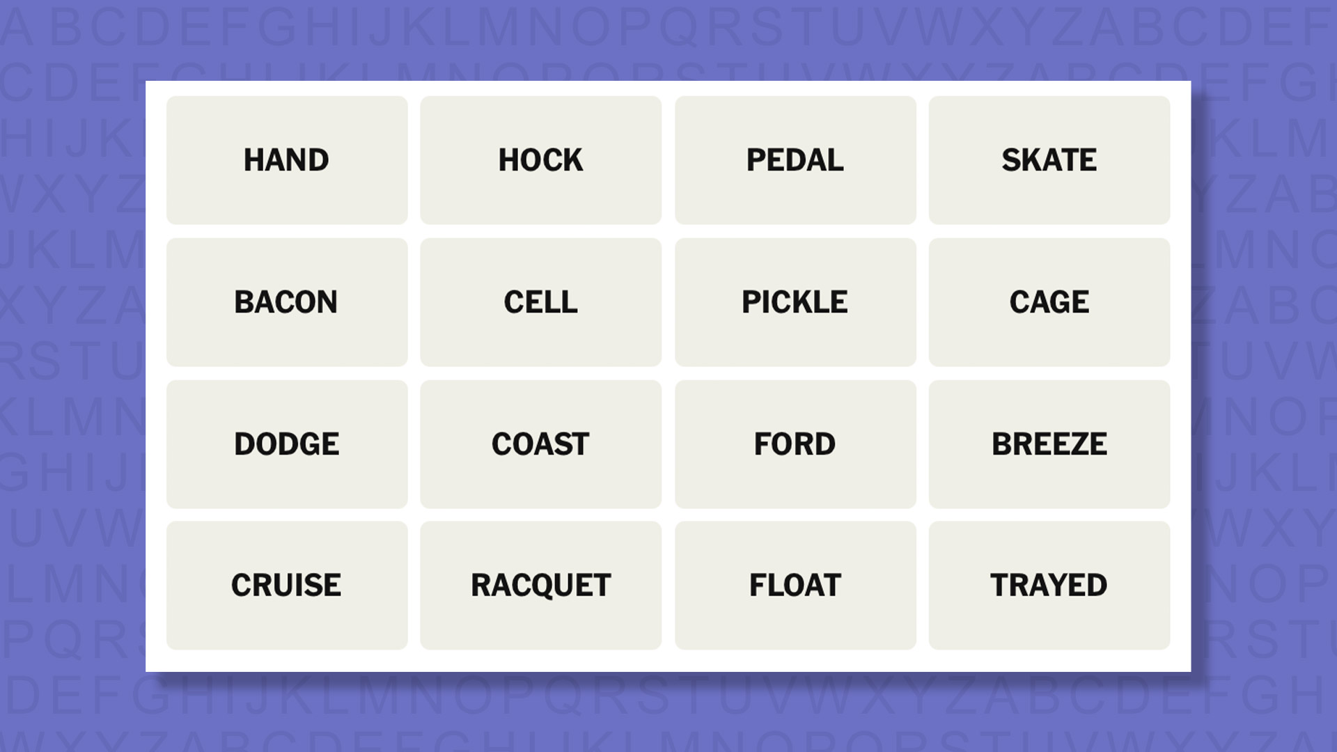 NYT Connections hints for game 860 on a purple background