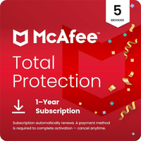 McAfee Total Protection 2025 for 5 devices