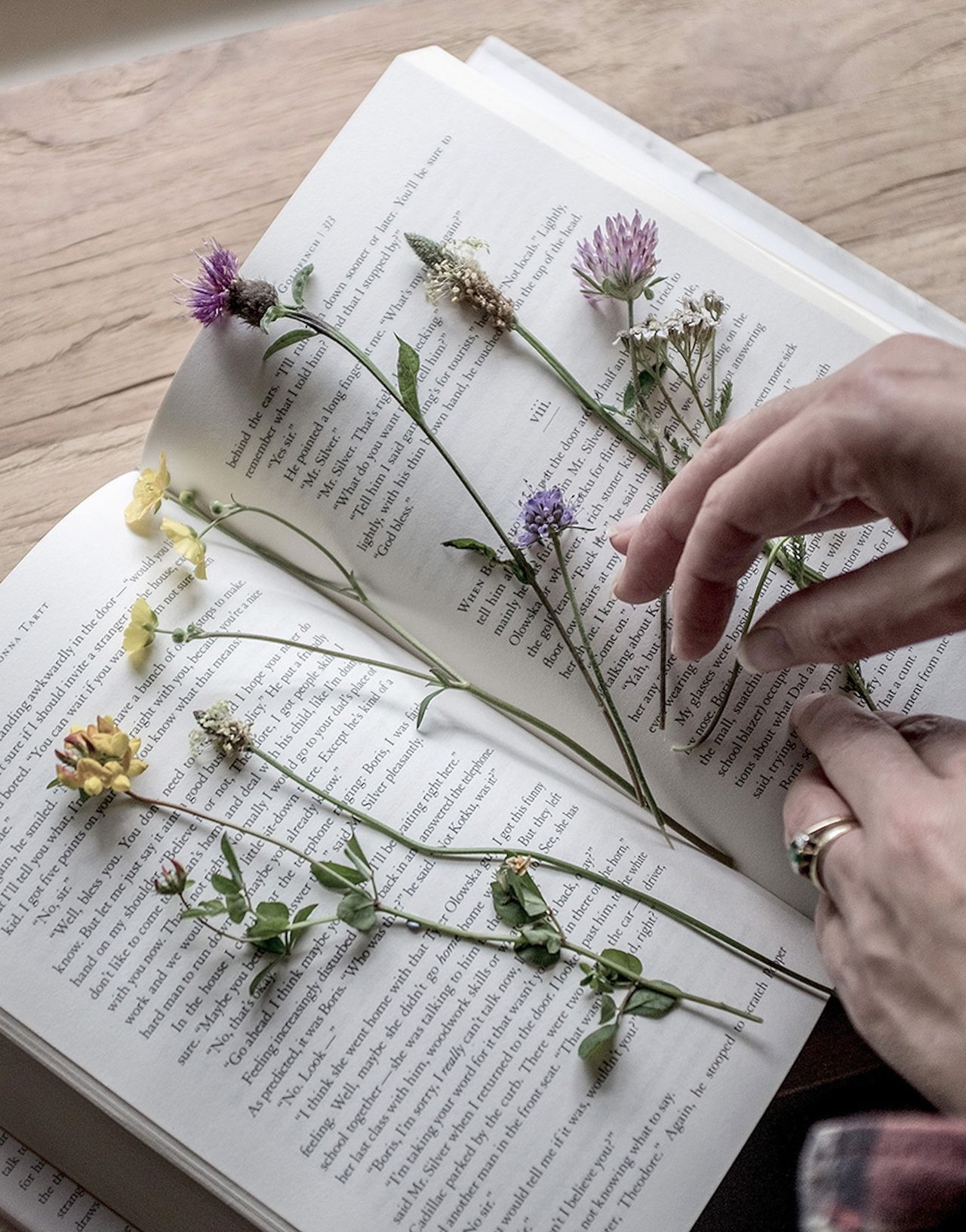 How to click flowers with their views in books and artwork