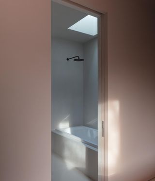 White bathroom interior
