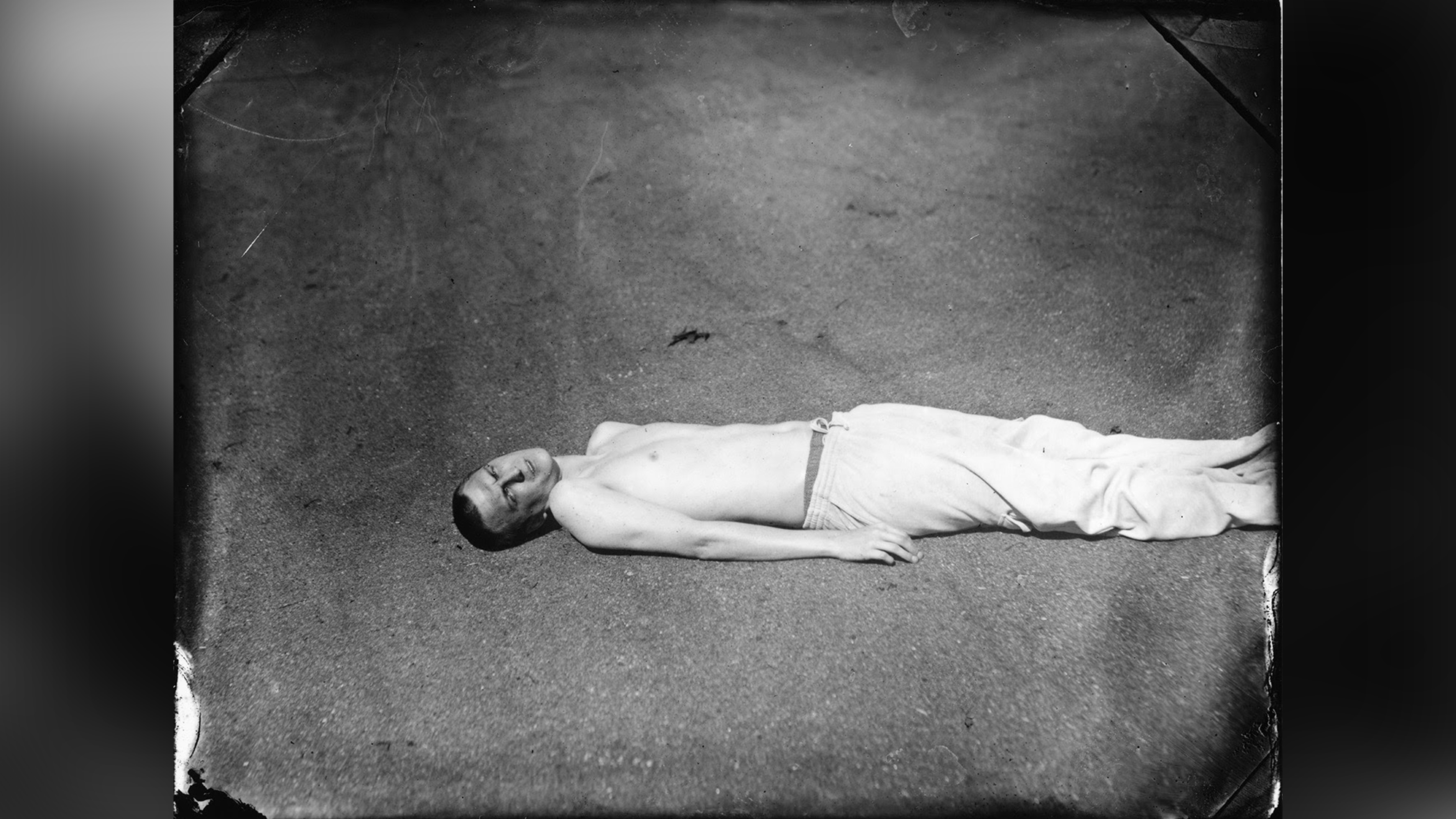 black and white collodion photo.