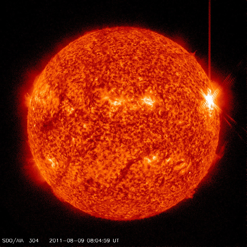 Major Solar Flare of August 9, 2011