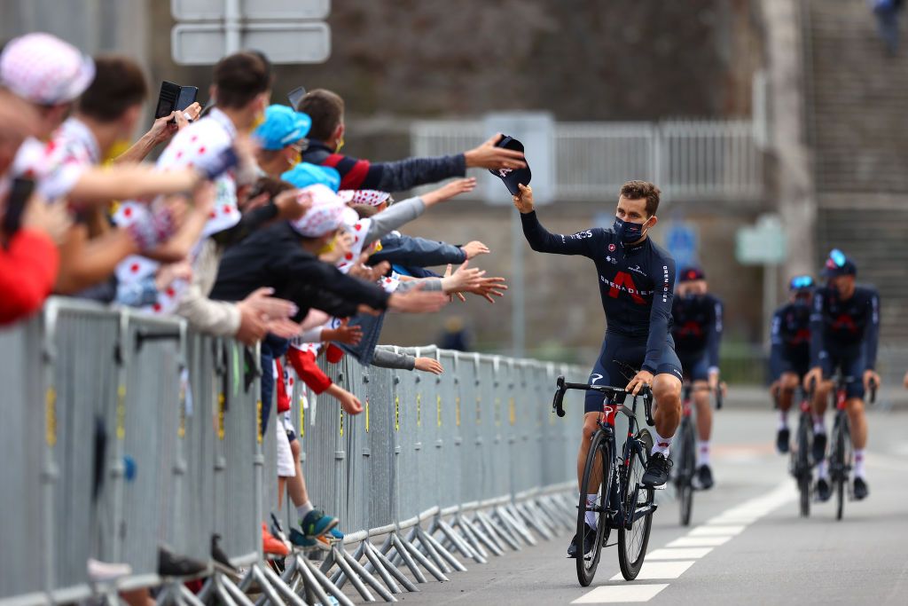 BREST FRANCE JUNE 24 Micha Kwiatkowski of Poland and Team INEOS Grenadiers during the 108th Tour de France 2021 Team Presentation LeTour TDF2021 on June 24 2021 in Brest France Photo by Michael SteeleGetty Images