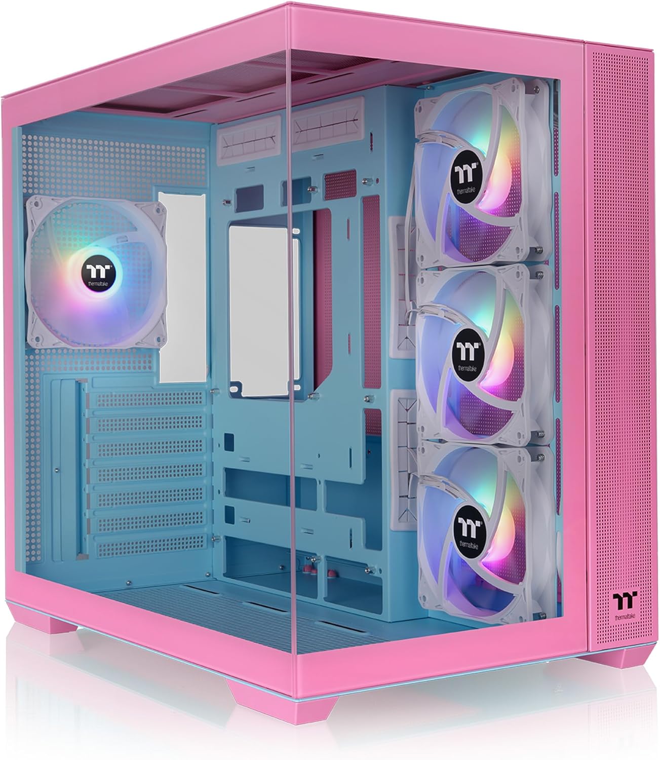 Thermaltake View 380 TG pink PC case