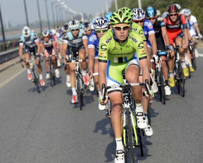 As ever, Cameron Wurf put his shoulder to the wheel for the Cannondale cause.