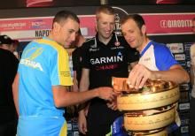 Vincenzo Nibali, Ryder Hesjedal and Michele Scarponi all want their name inscribed on the Giro trophy as 2013 champion