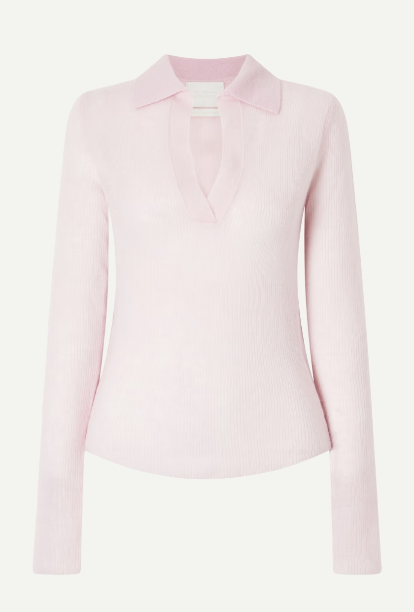 Citizens of Humanity, Simone Ribbed Wool and Cashmere-Blend Polo