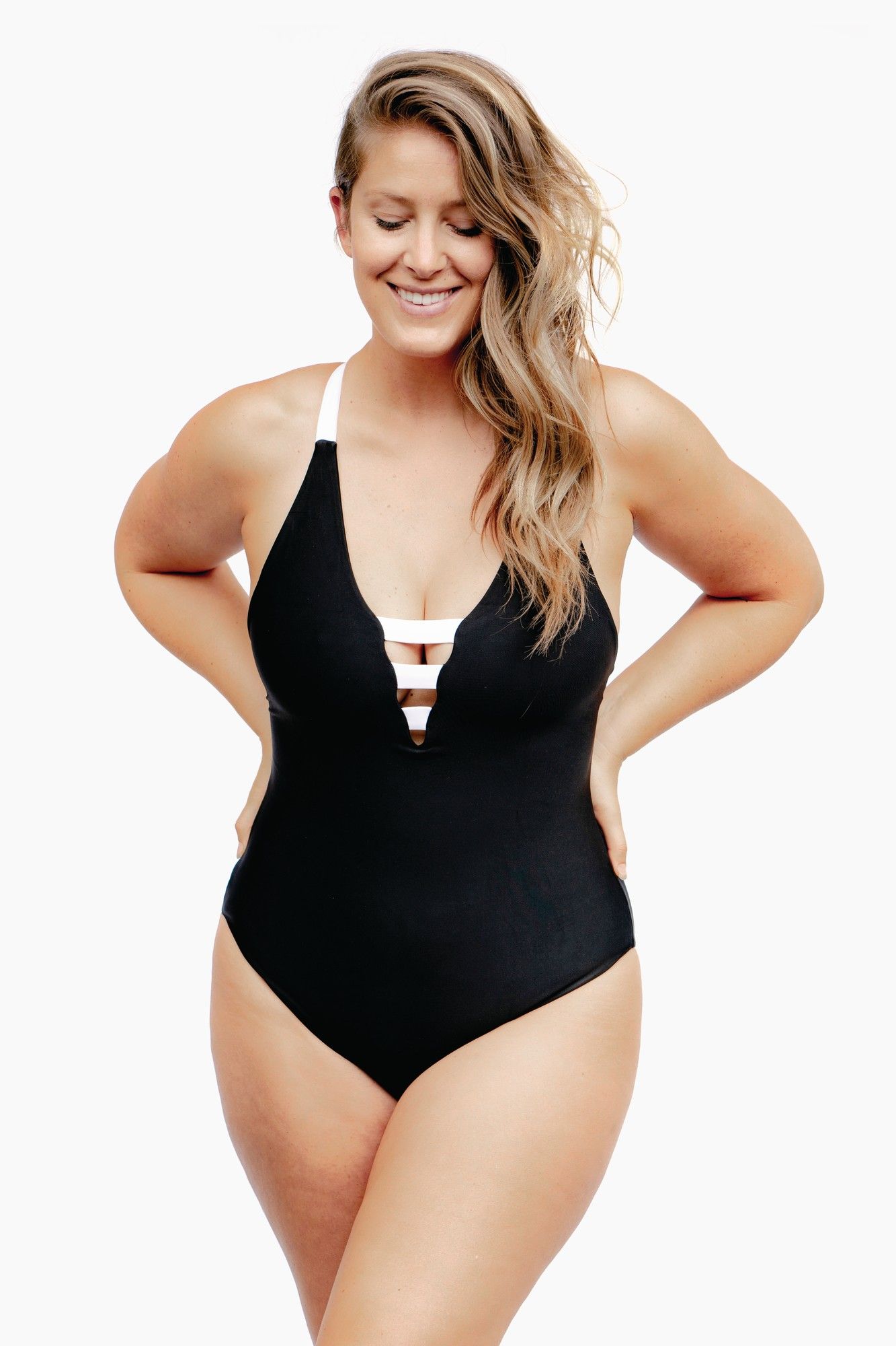 plus sized swimwear retro
