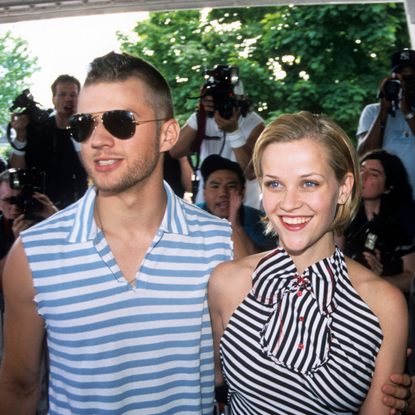 Actress Reese Witherspoon and actor Ryan Phillippe attend the "Legally Blonde" Southhampton Premiere on July 7, 2001 at the United Artists Cinemas in Southhampton, Long Island, New York.