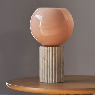 Lollipop Travertine Table Lamp