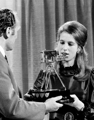 Princess Anne receiving Sports Personality of the Year in 1971