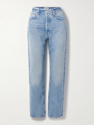 '90s Pinch Waist High-Rise Straight-Leg Organic Jeans