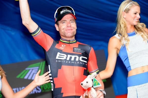 Evans on the podium