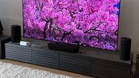 Sony Bravia Theatre Trio on table at demo