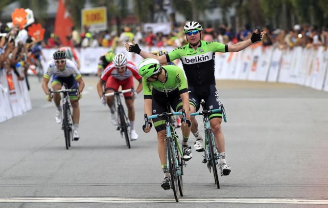 Theo Bos wins his first race in 2014