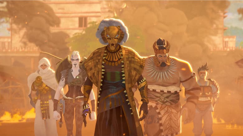 A still from the first episode of Eyes of Wakanda