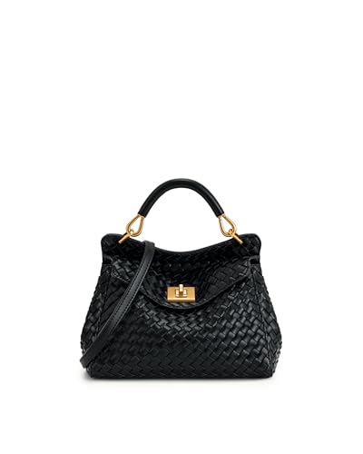 Jw Pei Women's Lucia Classic Top Handle Woven Bag - Woven Black