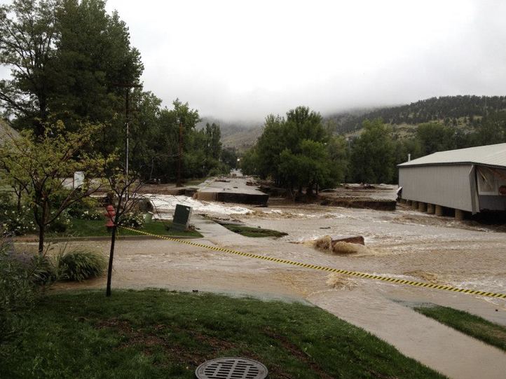 Bridges cut by flooding in Lyons