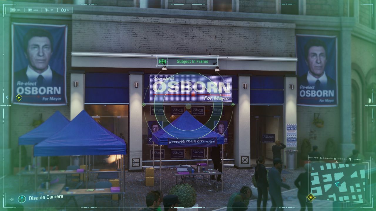 Spider-Man Secret Photo Op of Osborne campaign office