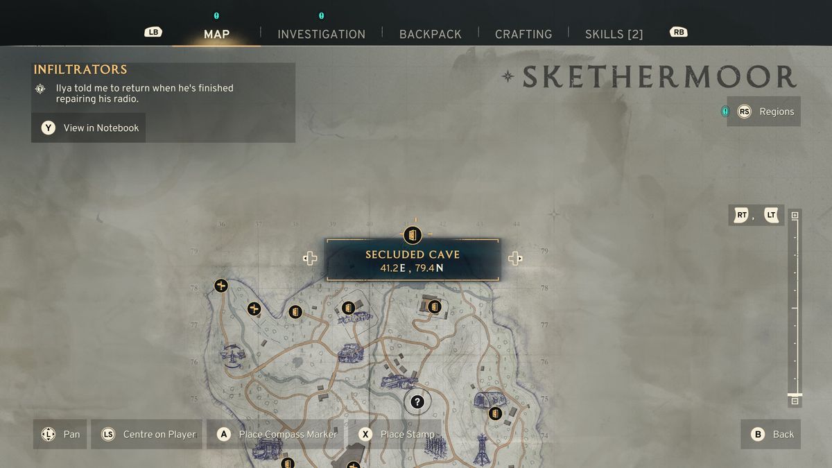 Locating the Secluded Cave in Atomfall