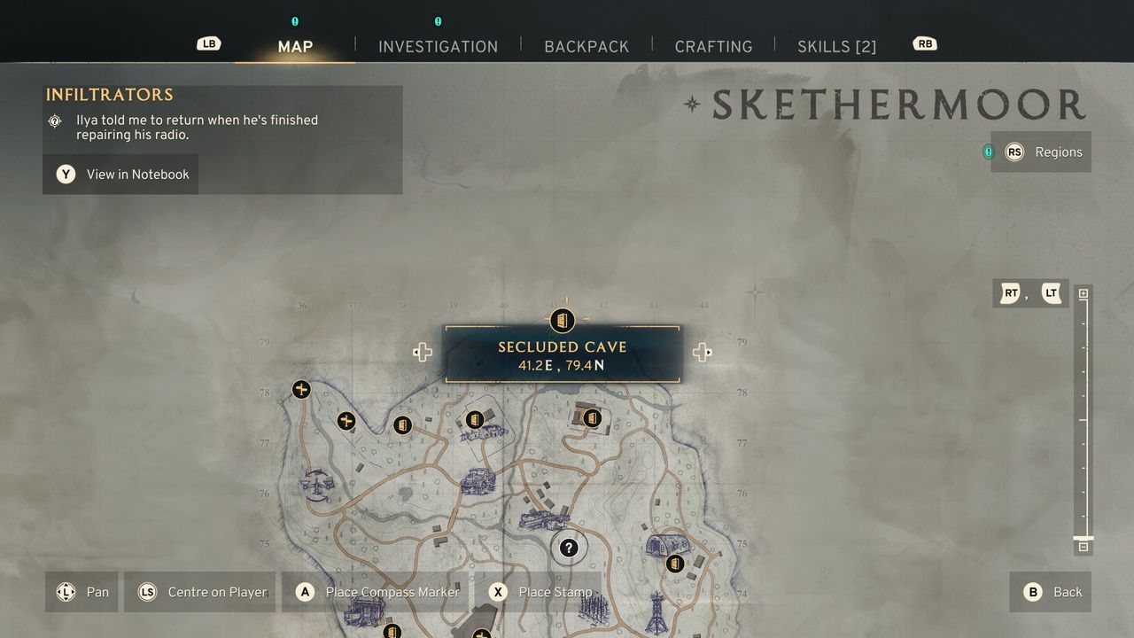 Locating the Secluded Cave in Atomfall