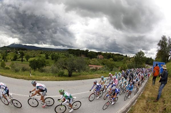 The peloton of the Giro d'Italia