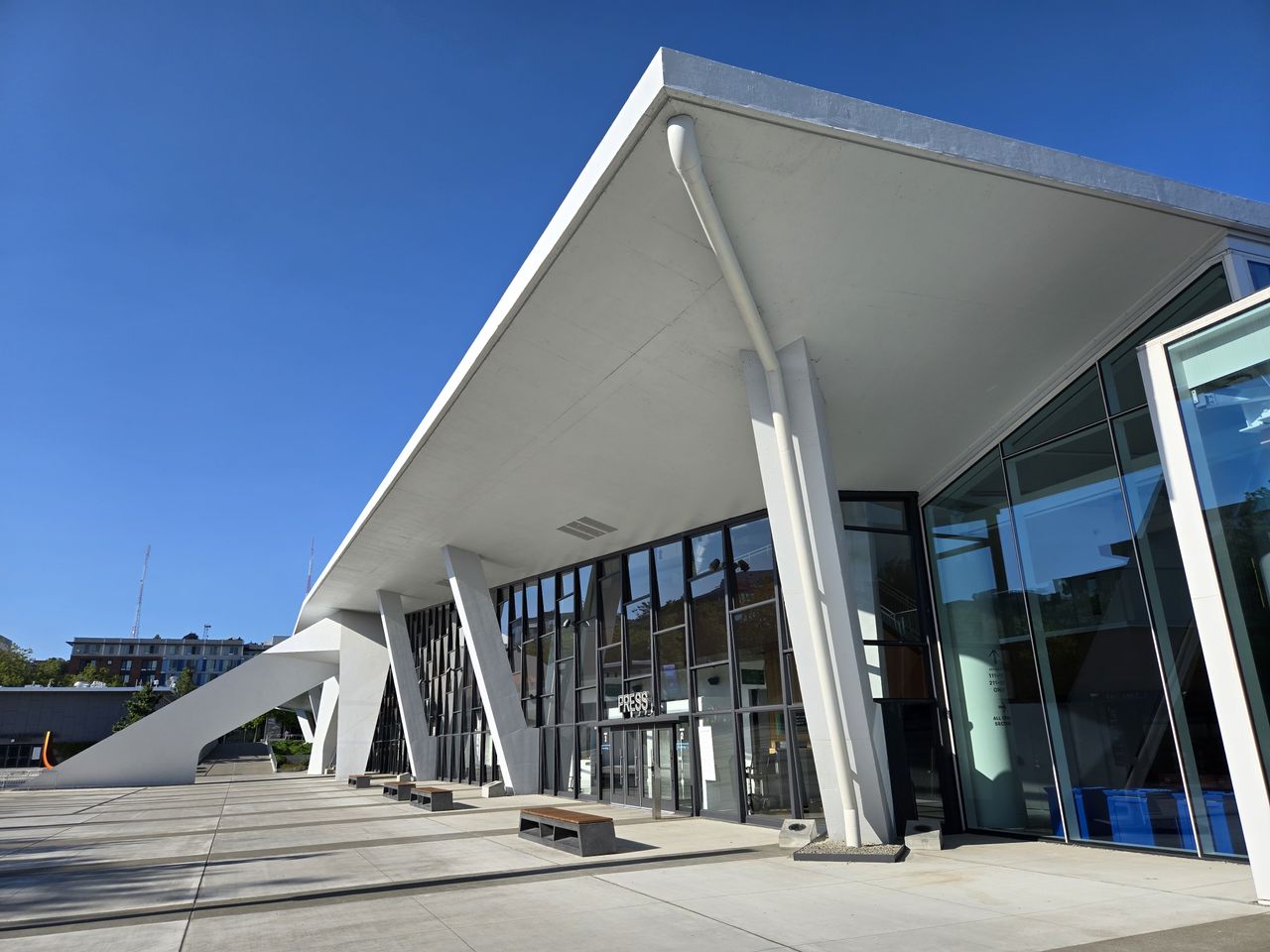 A white building